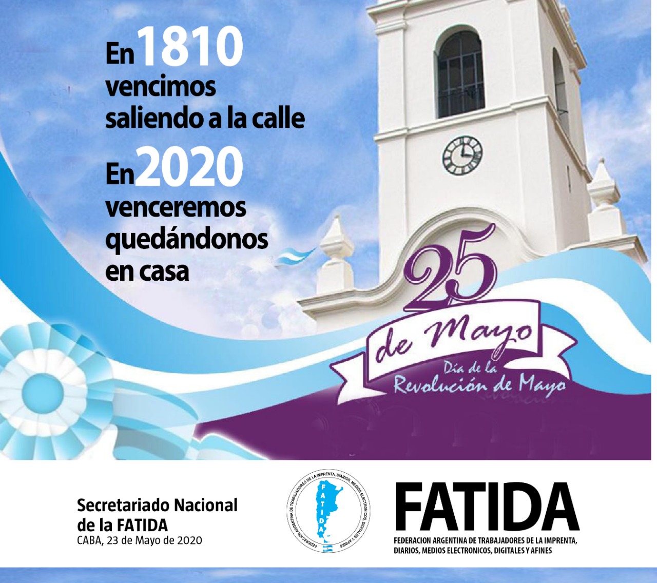 Afiche por el 25 de Mayo