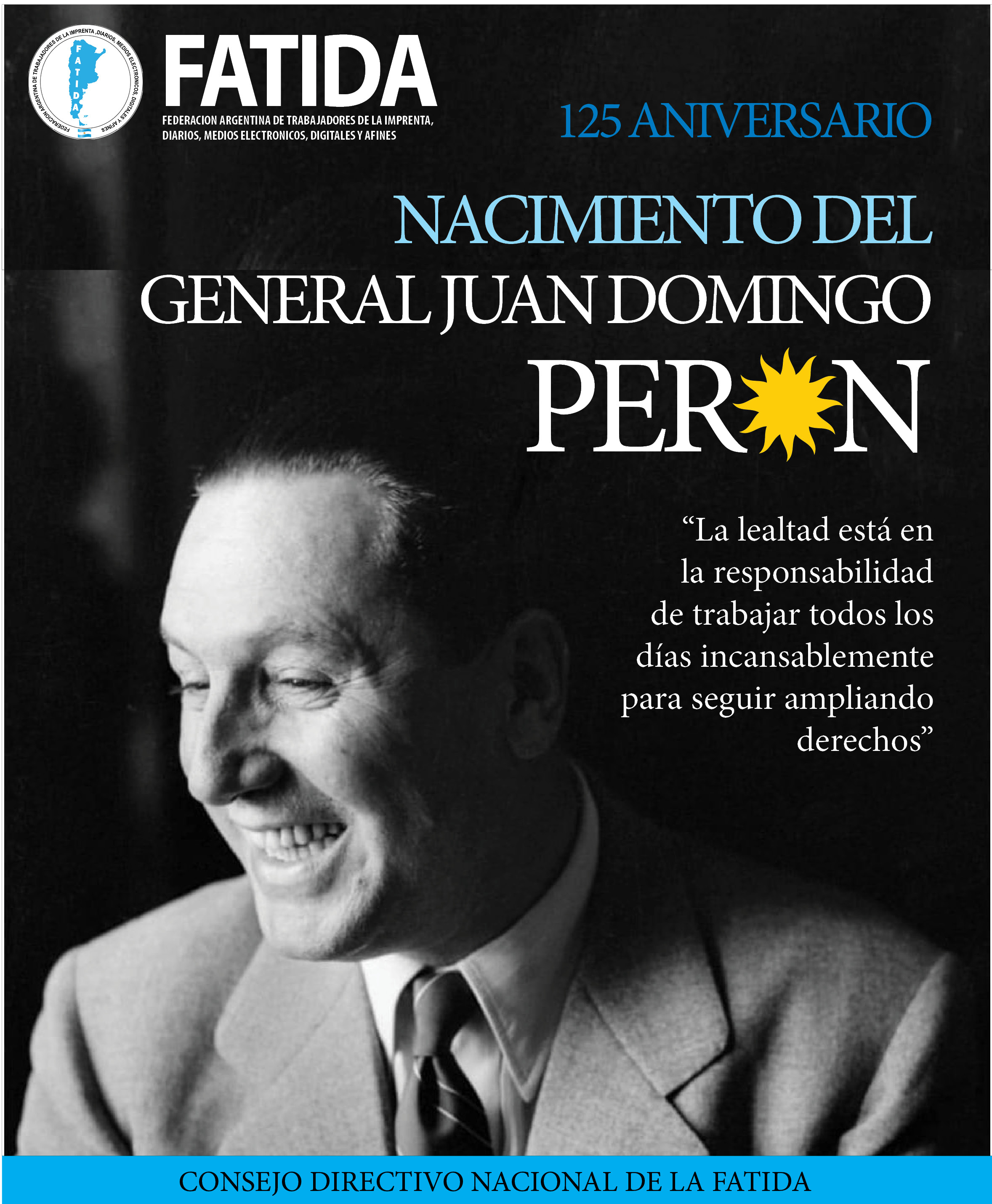 8 de Octubre: 125 Aniversario del nacimiento de Perón