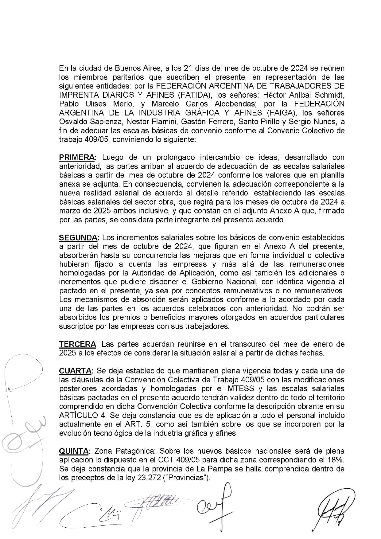Acuerdo salarial en el sector Obra: FATIDA y FAIGA logran avance en paritarias